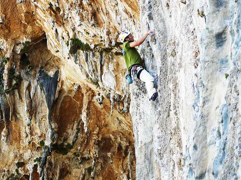 Kalymnos rock climbing