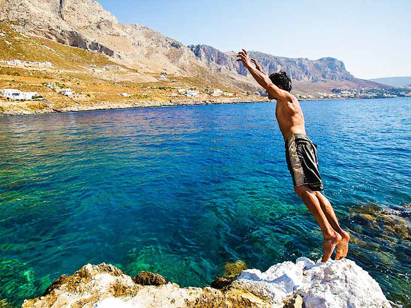 Kalymnos rock climbing